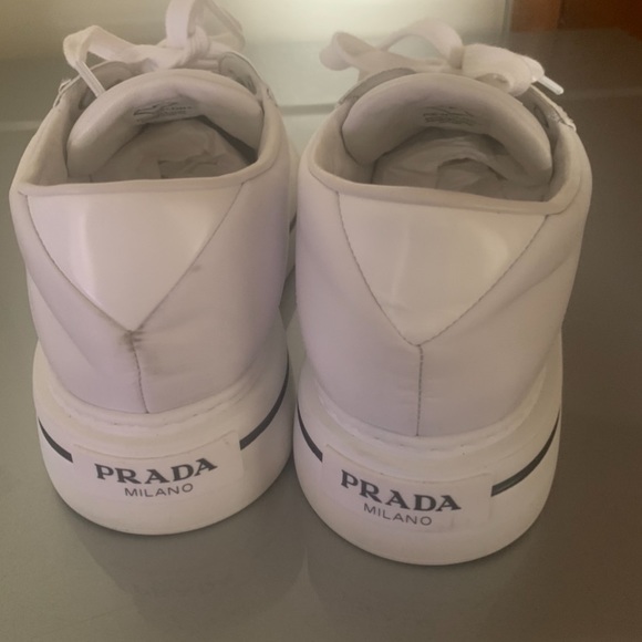 Selling my white prada sneakers size 37/50 - Picture 4 of 5